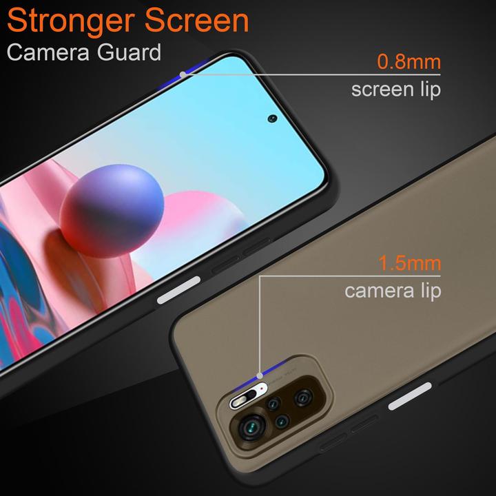 Productafbeelding Cadorabo Hybride matte hoes (Xiaomi Redmi Note 10 4G)