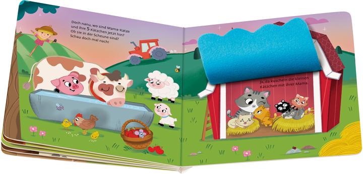 Image du produit Ravensburger Où êtes-vous, petits chatons? Livre de jeux avec de nombreux rabats en tissu, livre pour enfants à (Allemand)