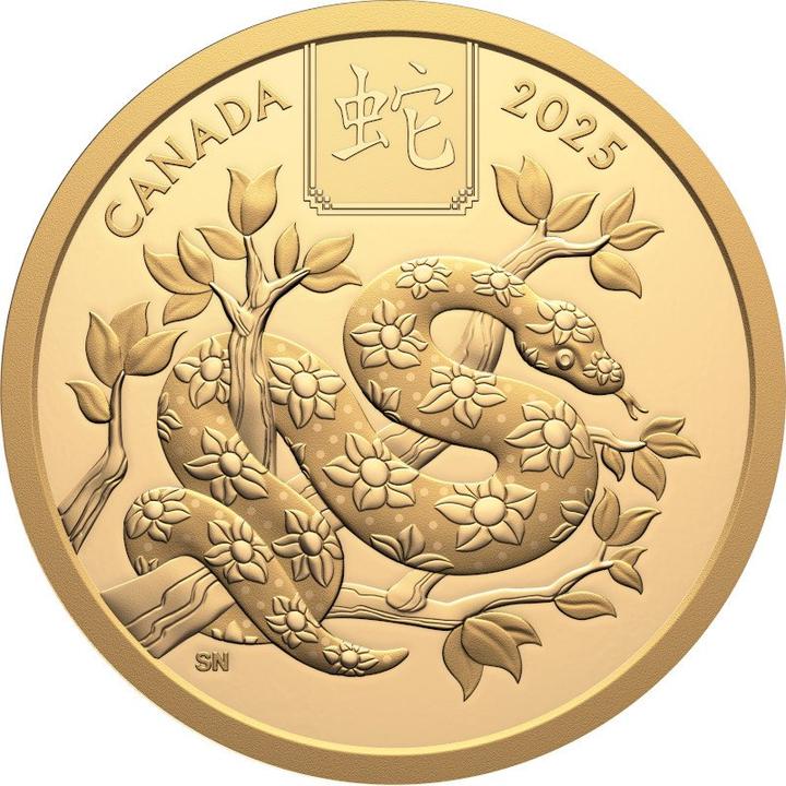 Royal Canadian Mint Gold Lunar Schlange 15 g PP - 2025 (999.90, 2025)