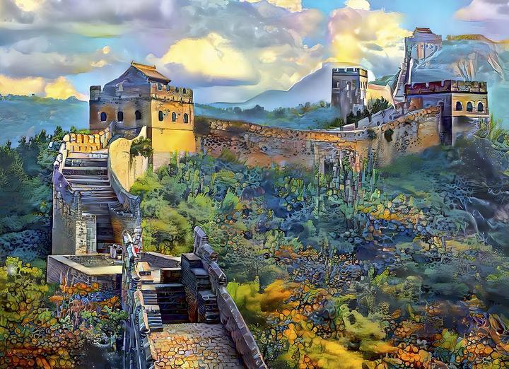 Actual product image Bluebird Puzzle Great Wall of China, China 1000 pieces (1000 pieces)