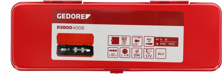 Produktbild Gedore Red red R38004006 Schraubenlösersatz 1/2 +Bits 6-teilig