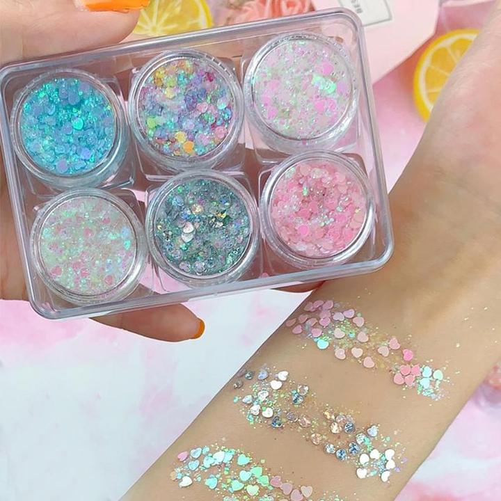 Produktbild Noya Holographisches Festival Gesichts- und Körper Glitzer Selbstklebende Glitter Gel Lidschatten