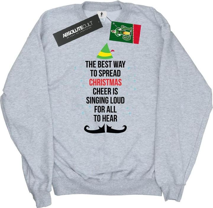 Immagine prodotto Elf Christmas Cheer Text Felpa Donna (S)