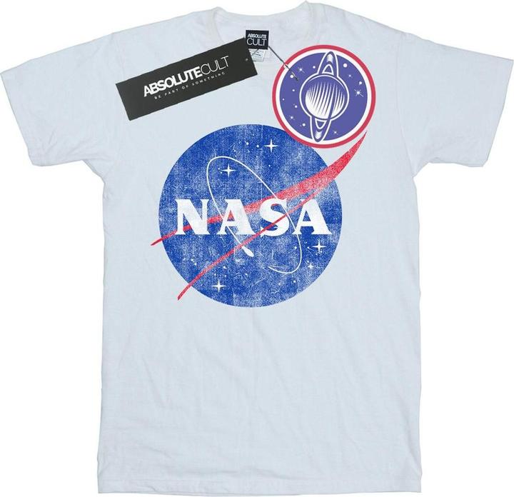 Immagine prodotto Nasa Classic Insignia Logo Distressed Maglietta Ragazze (140, 146)