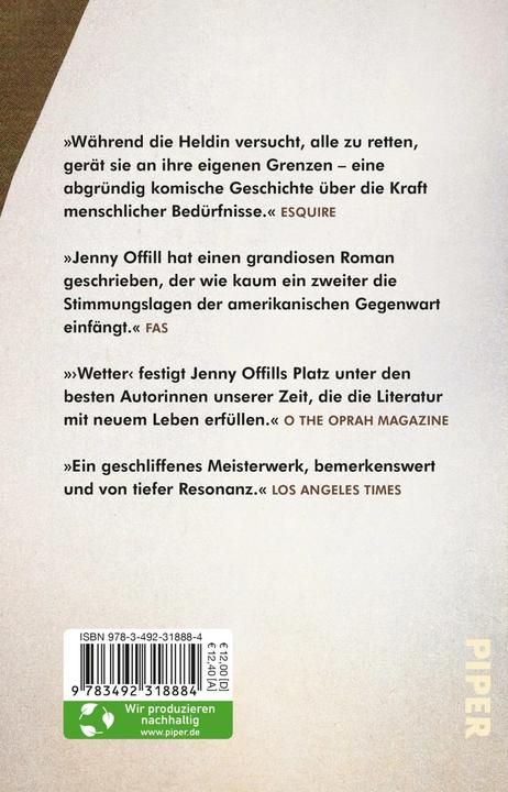 Produktbild Wetter (Deutsch, Jenny Offill, 2022)