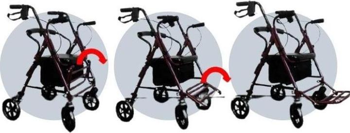 Actual product image MDH Podpórka czterokołowa typu ambona - chodzik