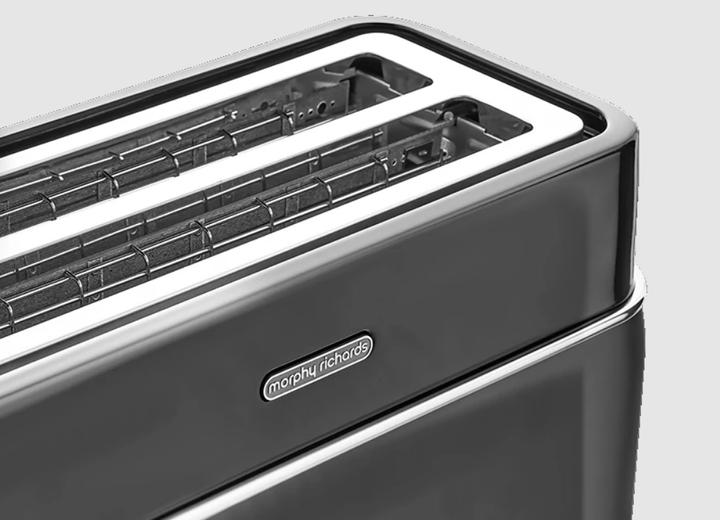 Productafbeelding Morphy Richards 245744, 4 plak(ken), Zwart, Knoppen, Niveau, 1750 W