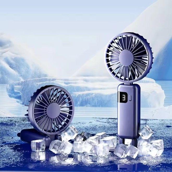 Actual product image MU Classic USB hand mini fan with 1200mAh battery (36 dB)