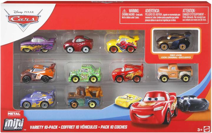 Actual product image Mattel Disney Pixar Cars Mini Racers 10 Pack Assortment