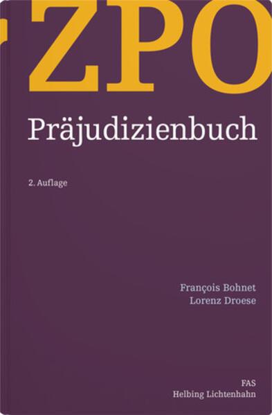 Produktbild Präjudizienbuch ZPO (Deutsch, François Bohnet, Lorenz Droese, 2023)