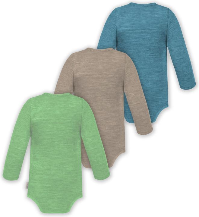 Immagine prodotto Normani Confezione da 3 pezzi di body a maniche lunghe in merino per bambino e bambina - 9355 (50)