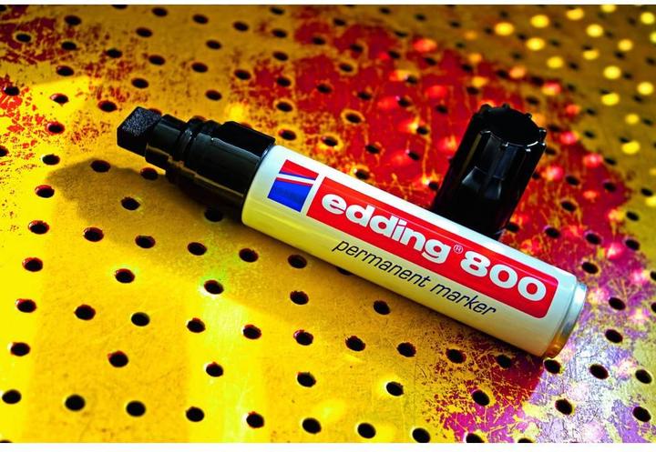 Actual product image Edding 800 permanent marker blue (Blue, 12 mm, 1 x)