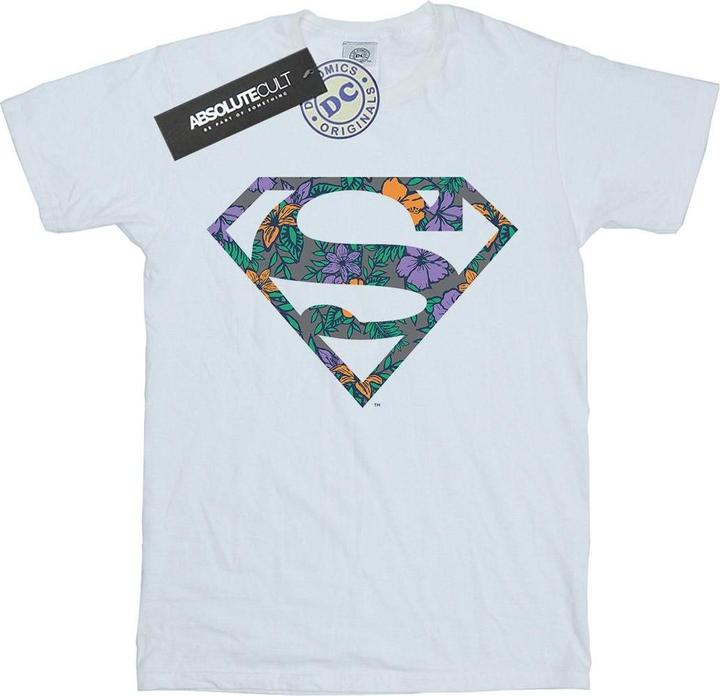 Superman Floral Logo 1 TShirt (XL)