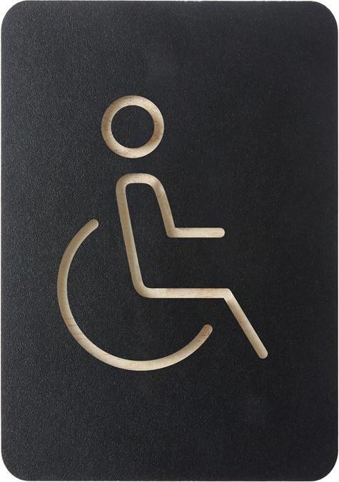 Image du produit Europel Pictogramme "WC handicapés", noir