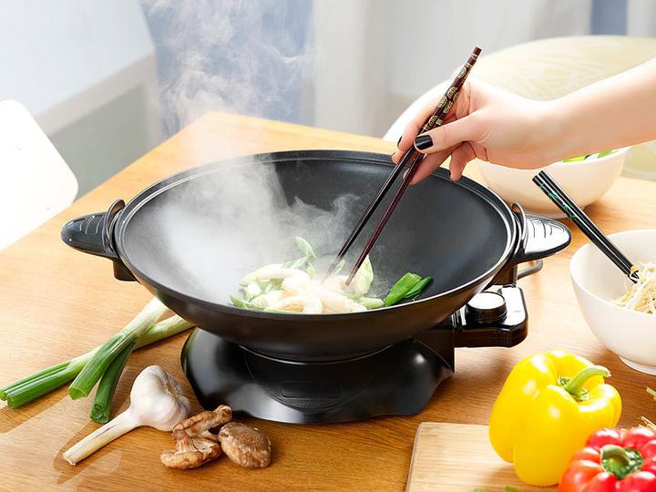 Produktbild Rosenstein & Söhne Elektrischer Wok mit Thermostat und Antihaftbeschichtung