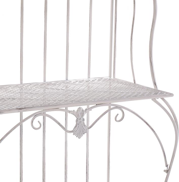 Image du produit Beliani Étagère de jardin beige métal 4 étagères pliable PAVONA