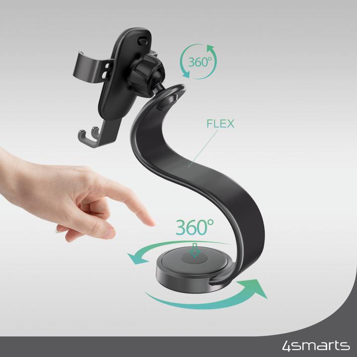 Image du produit 4smarts Support Grabber Flex gris / noir