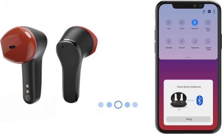 Produktbild Hama Bluetooth®-Kopfhörer Spirit Unchained, True Wireless Earbuds, ENC, FC, SW (ANC, 150 h, Kabellos)