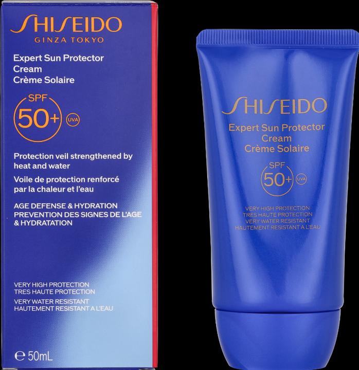Actual product image Shiseido Expert Sun (Sun cream face, SPF 50+, 50 ml, 77 g)