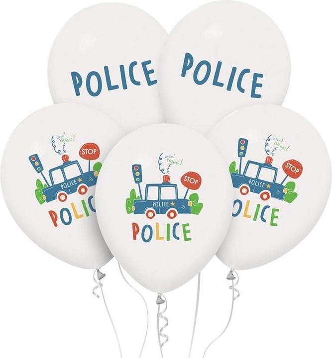 Actual product image GoDan Polizeiballons - Polizei 30cm 5 Stk
