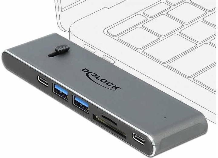 Produktbild Delock Dockingstation Dual USB Type-C™ mit HDMI / USB 3.2 / SD / PD 3.0 (Docking Port, 2 Ports)