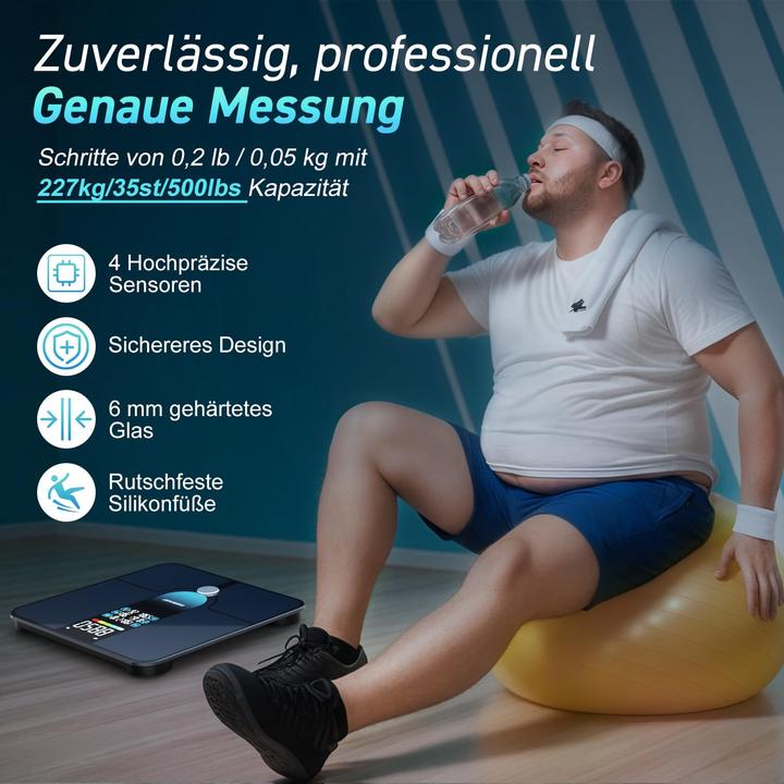 Produktbild Insmart Smart Personenwaage mit App & Bluetooth (227 kg)