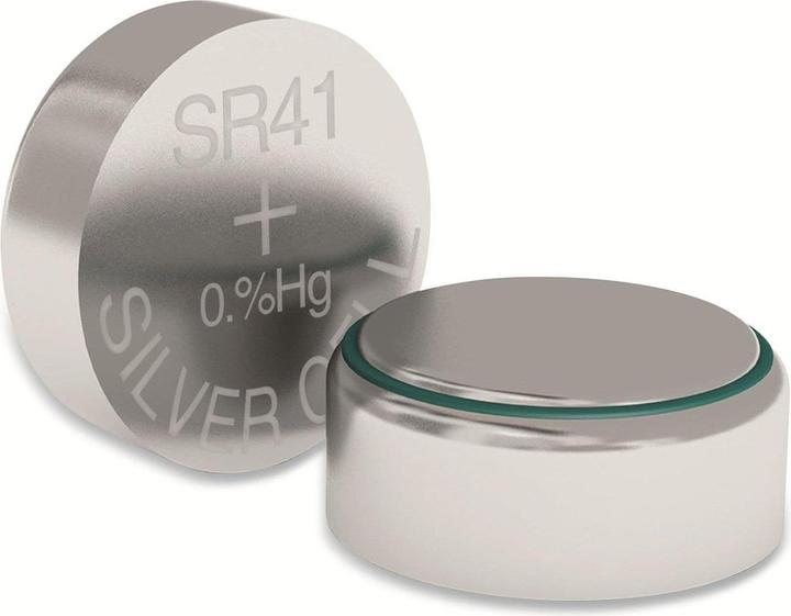 Actual product image Camelion Silver oxide button cell SR41 / SG3, 1.55 Volt - 5 pieces (5 pcs., LR41, 40 mAh)