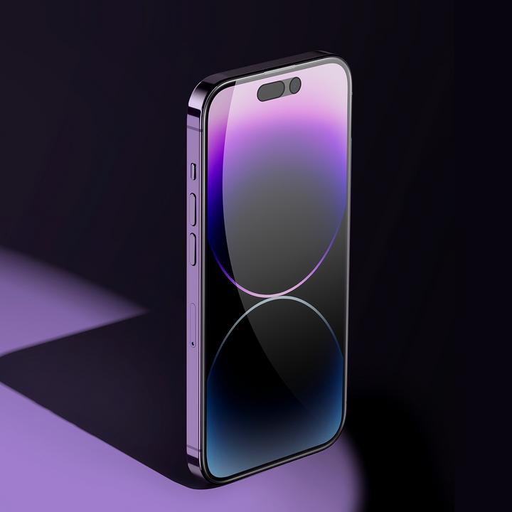 Image du produit Baseus 0.3mm Full-Coverage Privacy Protection Crystal Tempered Glass Screen Protector with Dust Filter for (1 pièce(s), Apple iPhone 12 Pro Max)