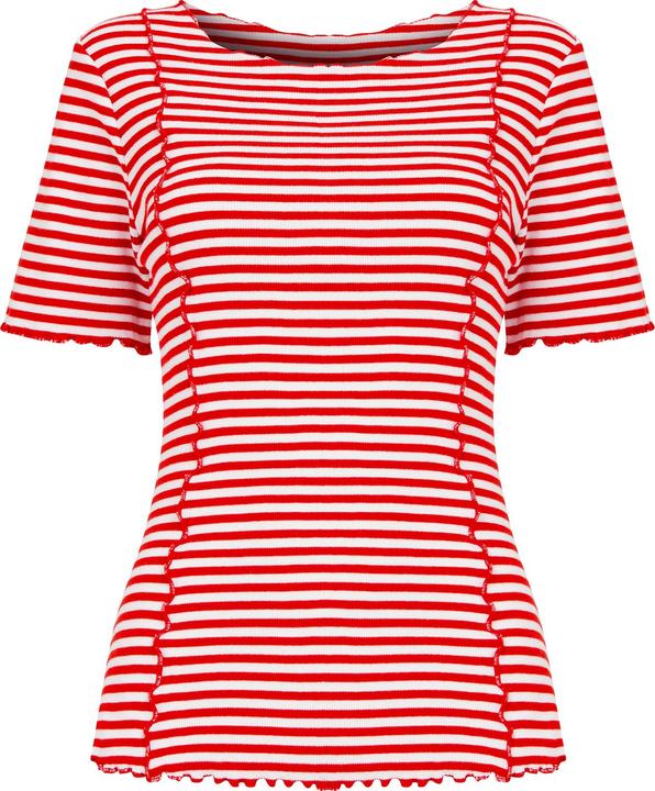 Actual product image Joe Browns Exposed Seam Striped Scoop Neck Tee (46)