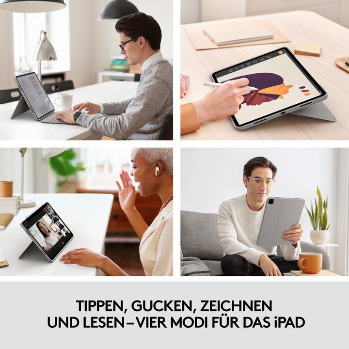 Image du produit Logitech Combo Touch (US, iPad Pro 12.9 2022 (6e génération), iPad Pro 12.9 2021 (5ème génération))