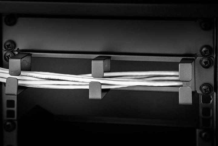 Produktbild Renkforce RF-3429154 25,40cm (10") Netzwerkschrank-Kabelführung 1 HE Schwarz