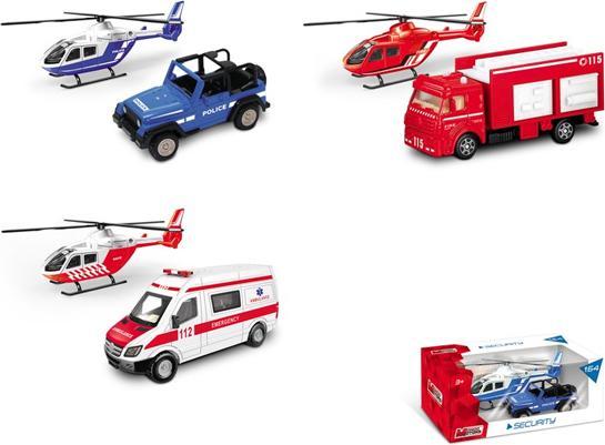 Immagine prodotto Mondo Gift Set Elicottero Con Auto Forze Dell'Ordine