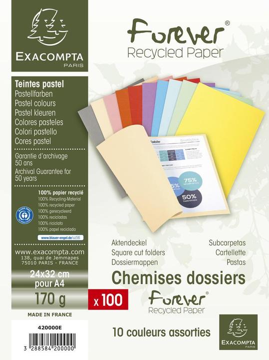 Produktbild Exacompta Sammelmappen - Aktendeckel (A4, 100 x)