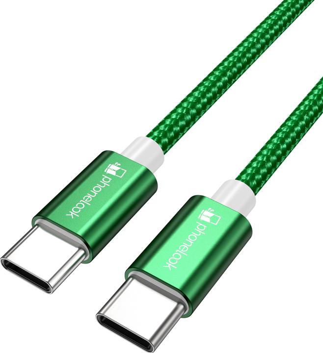 Produktbild PhoneLook Ladekabel USB-C auf USB-C Nylon (1.50 m)