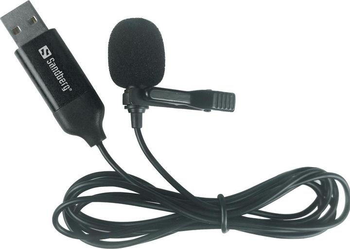Actual product image Sandberg Streamer USB Clip Microphone