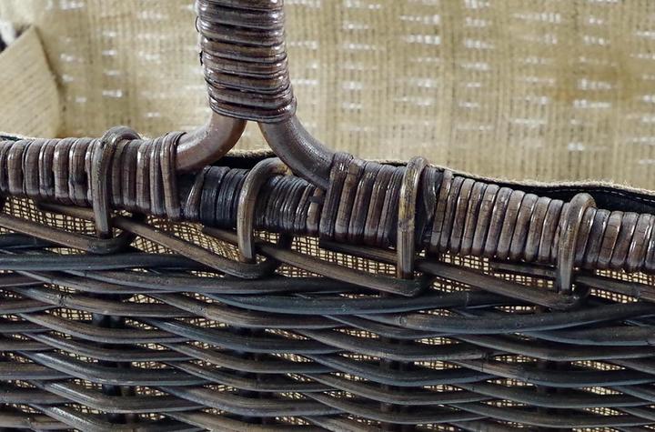 Image du produit Kobolo Panier à bois pour bois de chauffage, Carré, Marron