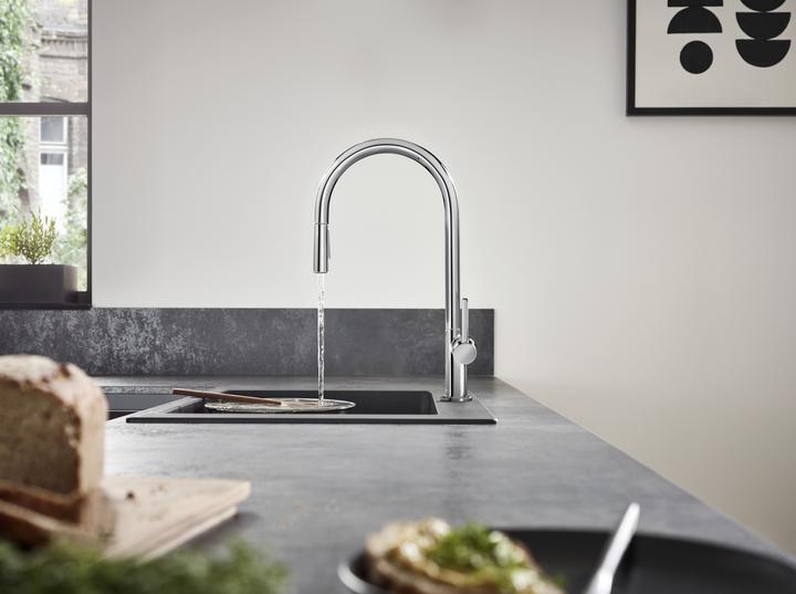 Image du produit hansgrohe HG Mitigeur monocommandé pour évier 210 TALIS M Douchette extractible chromé