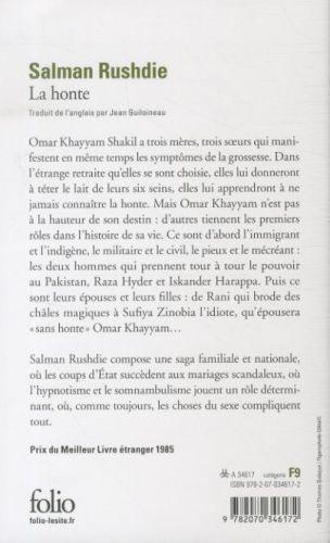 Produktbild La honte (Französisch, Salman Rushdie, 2011)