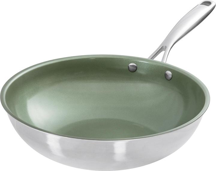 Actual product image Just Vegan Cera Vegan (28 cm, Wok, Stainless steel)