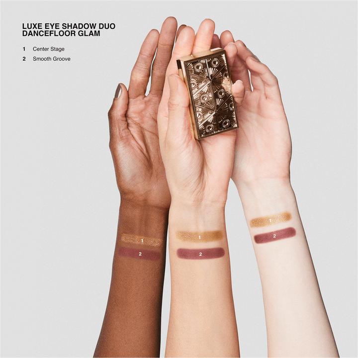 Actual product image Bobbi Brown Luxe Eye Shadow Duo Dancefl.Glam (Supernova, Midnight Toast, Frosted, Make a toast, Rich mat, Rich Lustre, Dancefloor Glam, Dream Gleam)