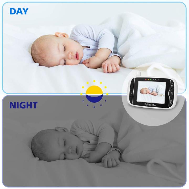 Image du produit HelloBaby Babyphone avec caméra (Vidéo et audio, 300 m)