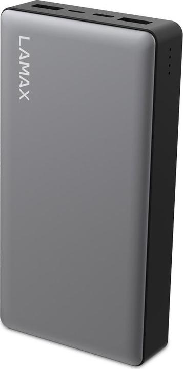 Immagine prodotto Lamax LM15000FC Powerbank ai polimeri di litio (LiPo) 15000 mAh Grigio (15000 mAh, 55.50 Wh)