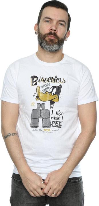 Immagine prodotto Looney Tunes Daffy Duck Binoculars Maglietta Uomo (M)