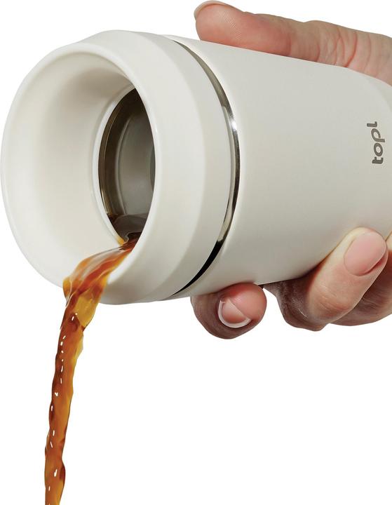 Produktbild Topl Trinkbecher To Go Patentierter 360° Deckel Edelstahl 235ml (0.24 l)