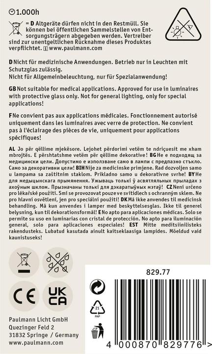 Produktbild Paulmann Reflektor (E27, 60 W, 26 lm, 1 x)