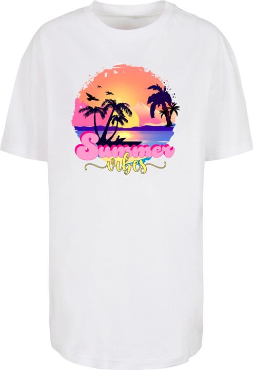 Merchcode Ladies Summer Vibes Sunset Oversized Boyfriend Tee - 118413 (XXL)
