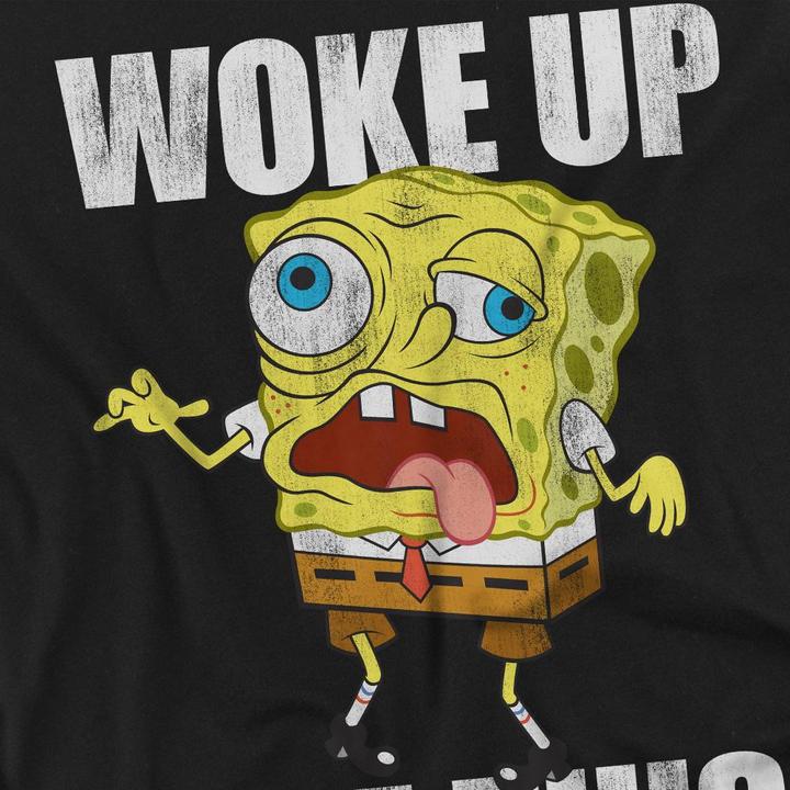 Image du produit Spongebob Squarepants - T-shirt WOKE UP LIKE THIS MEME - Adulte (XL)
