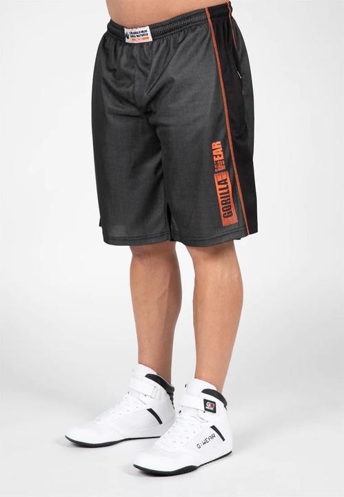 Produktbild Gorilla Wear Wallace Mesh Shorts Grau/Orange (S/M)