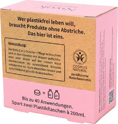 Actual product image Niyok 2 in 1 feste Dusche + Pflege Soft blossom