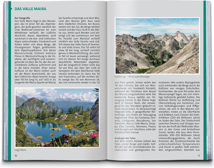 Image du produit Guide de randonnée Piémont, Vallée Maira, 35 itinéraires avec carte touristique supplémentaire